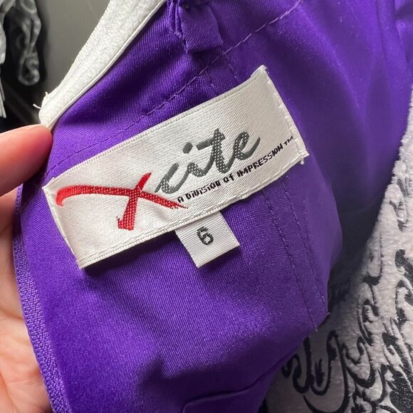 Xcite Extreme strapless fit n flare empire waist rhinestone evening dress. Sz 6 - Picture 11 of 11